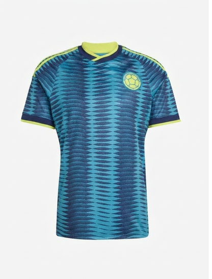 Colombia National Team Away Short Sleeve Jersey Blue