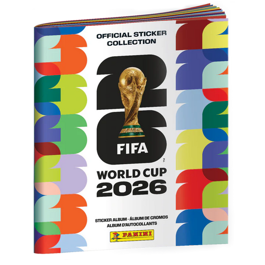 2026 Panini FIFA World Cup Sticker Starter Bundle – Official Album + 5 Sticker Packs